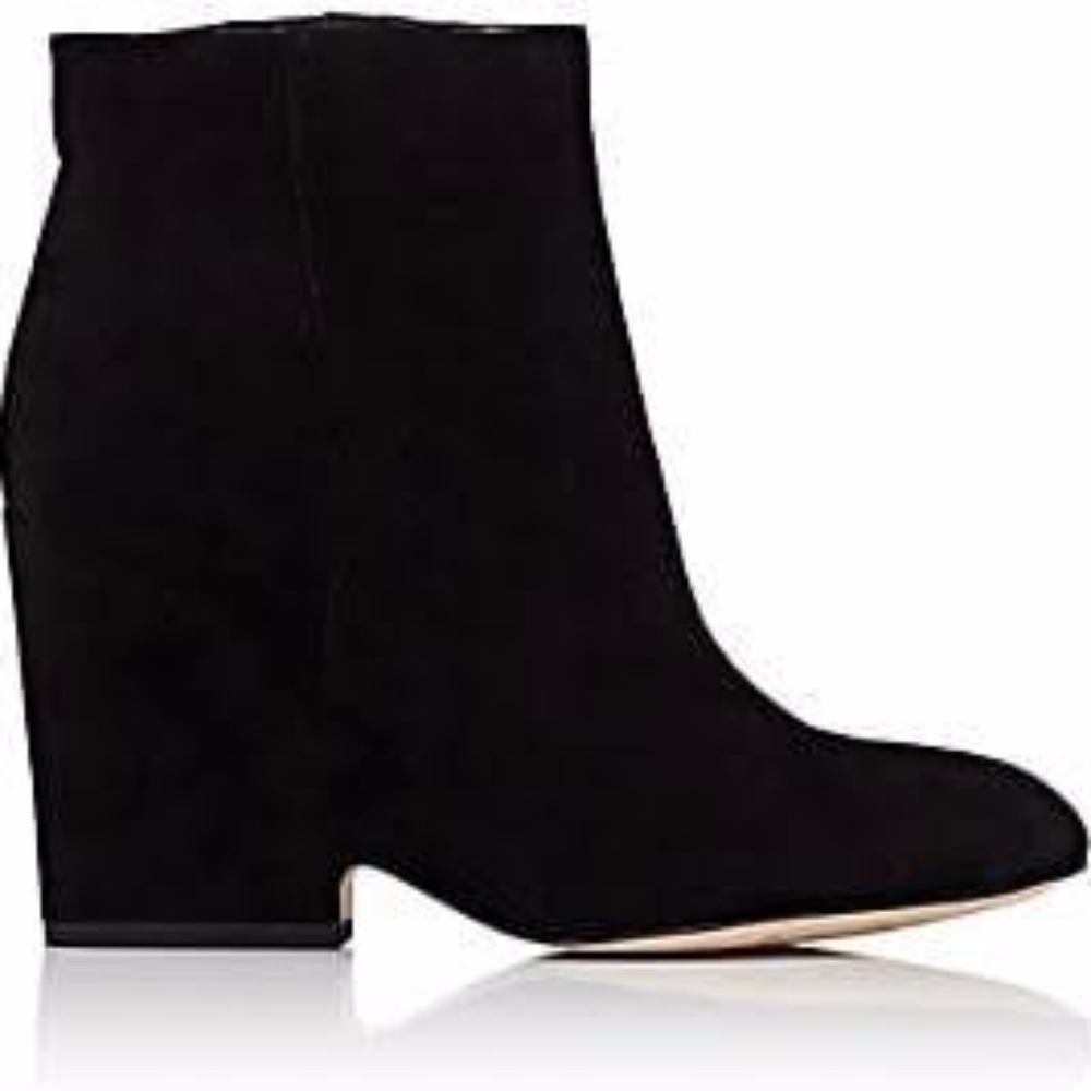 SOLD 🎀PRICE DROP! Black Suede Ankle Boots - Picture 2 of 5