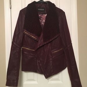 Guess leather and suede jacket