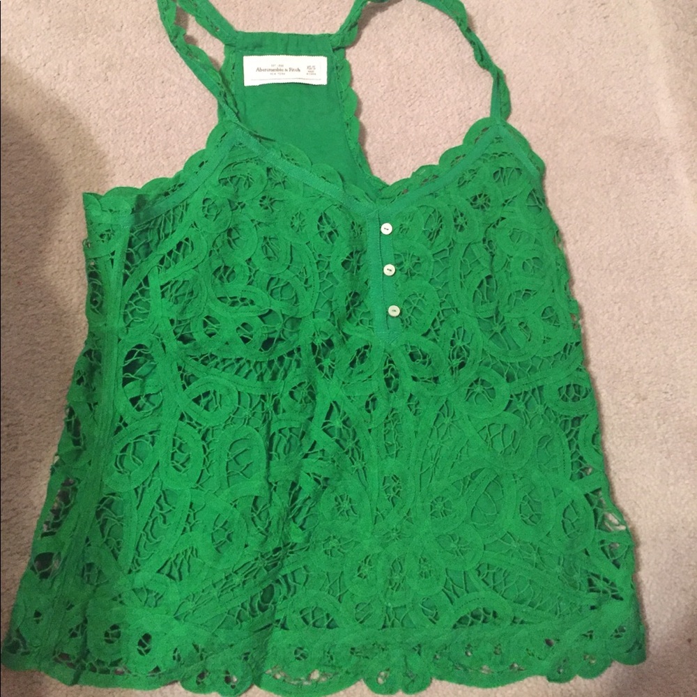 A&F Green tank size XS/S