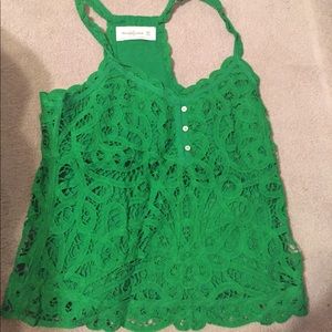 A&F Green tank size XS/S