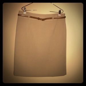 Women's dress skirt with kick pleat