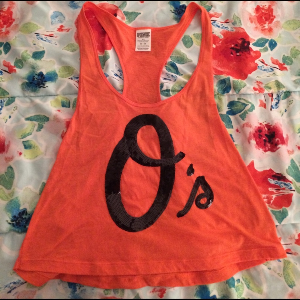 PINK Orioles Crop Top Tank