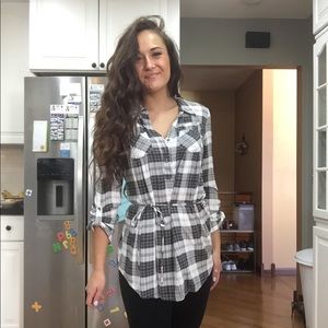 Plaid Blouse