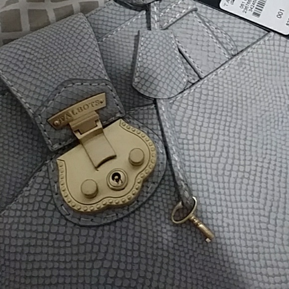 ❤️”Sale”NWT Gorgeous Light gray Talbot's Bag! - Picture 3 of 8