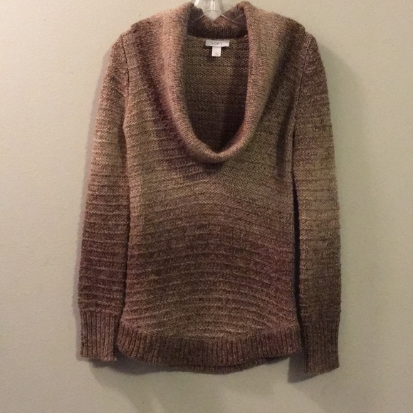 LOFT Sweaters - Ann Taylor LOFT Alpaca Fur Wool Ombré Top Sweater