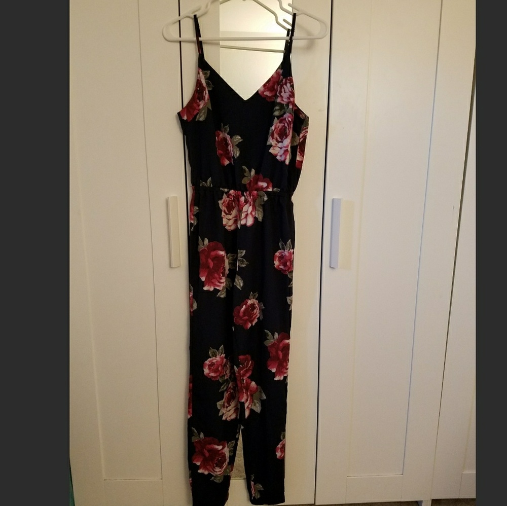 Forever 21 Floral Jumpsuit