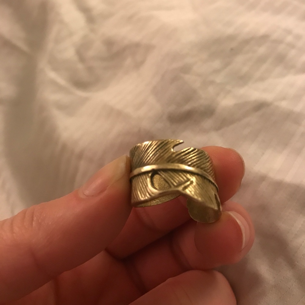 Gold leaf ring - Picture 5 of 5