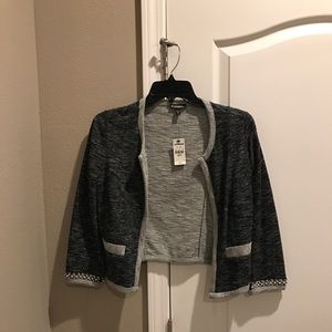 Express black, beaded cardigan