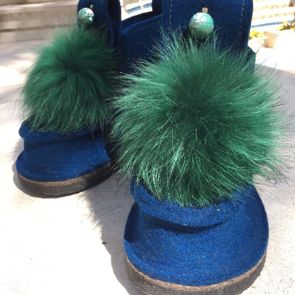 Winter / Fall felt shoes, hand made, SIZE 35