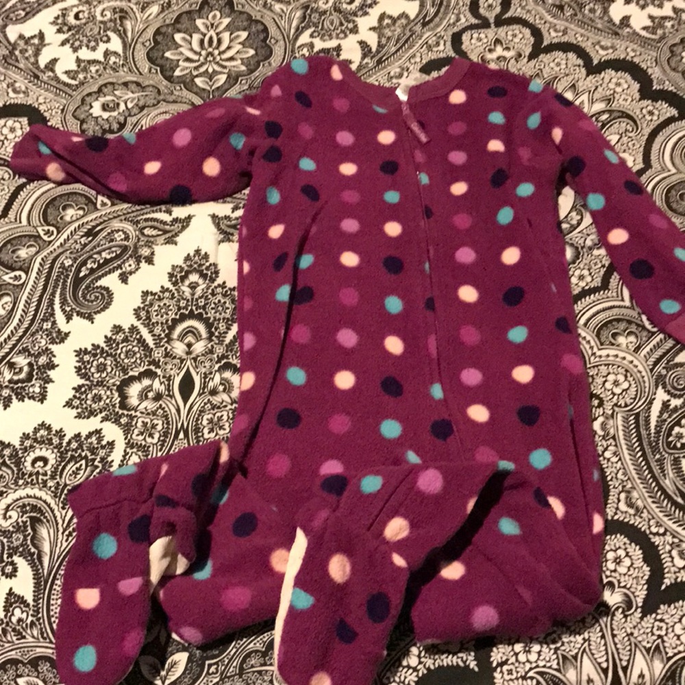 Calvin Klein pajama onsie size 3T purple
