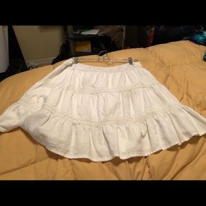 White crochet skirt