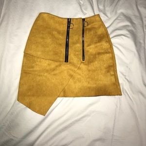 mustard skirt