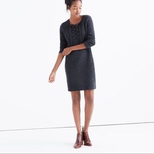 Madewell Lace-up Sweater Dress