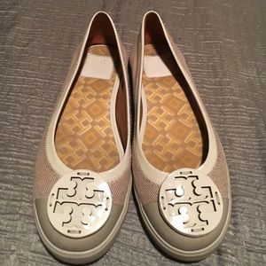 Tory Burch flats in gorgeous neutral colors
