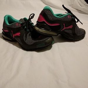 PUMA Cell Riaze Knit Mesh black pink shoes