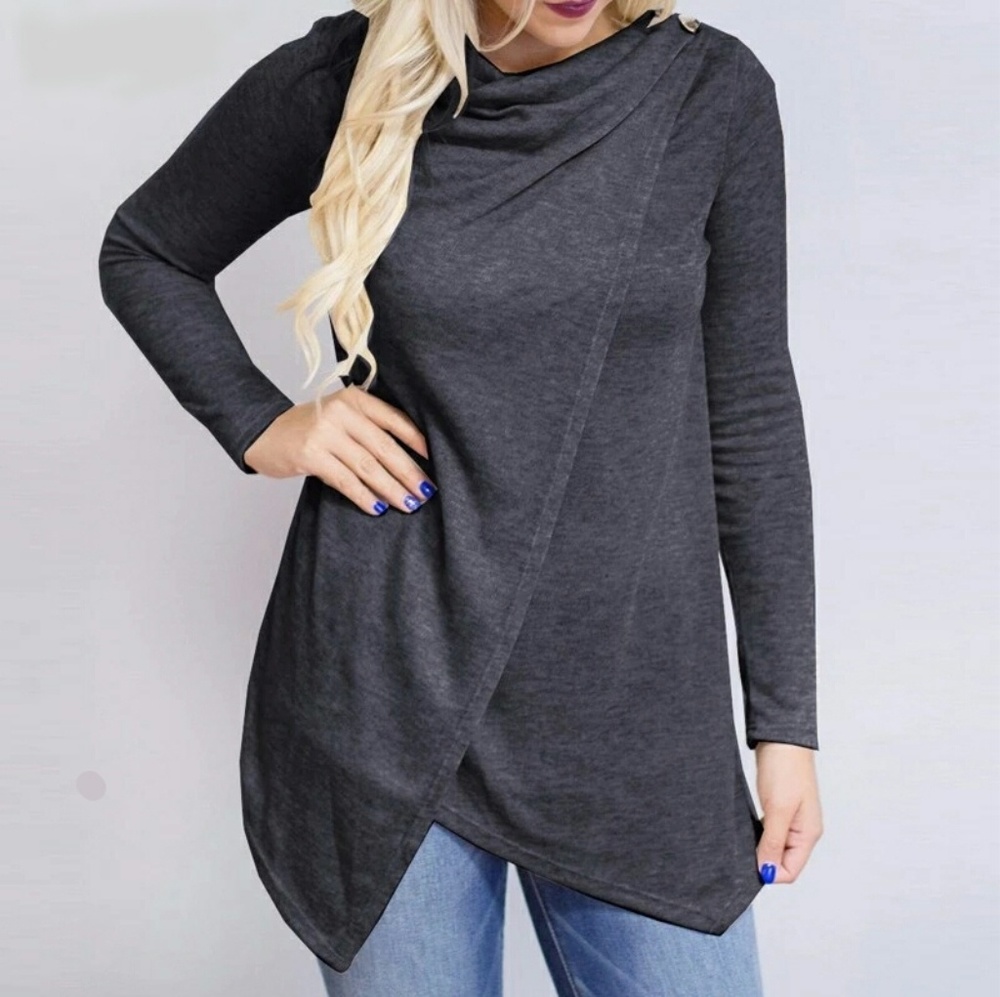 Asymmetrical cardigan