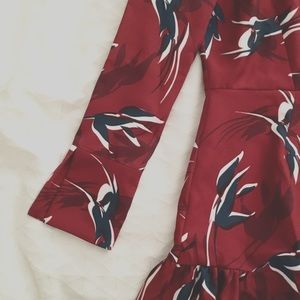 ASOS Red Long Sleeve Dress