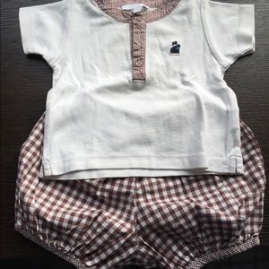 Jacadi two-piece baby outfit