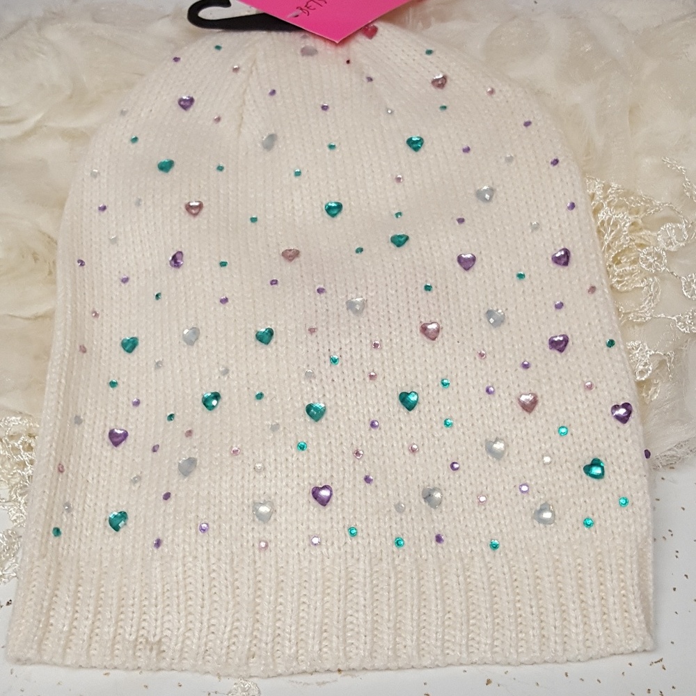 🌷LAST ONE🌷FIRM Betsey Johnson little gems beanie - Picture 6 of 7