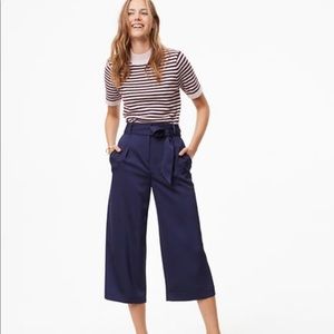 LOFT WIDE LEG CROP PANTS