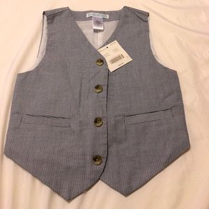 Janie and Jack button down Vest 3T Boys Blue