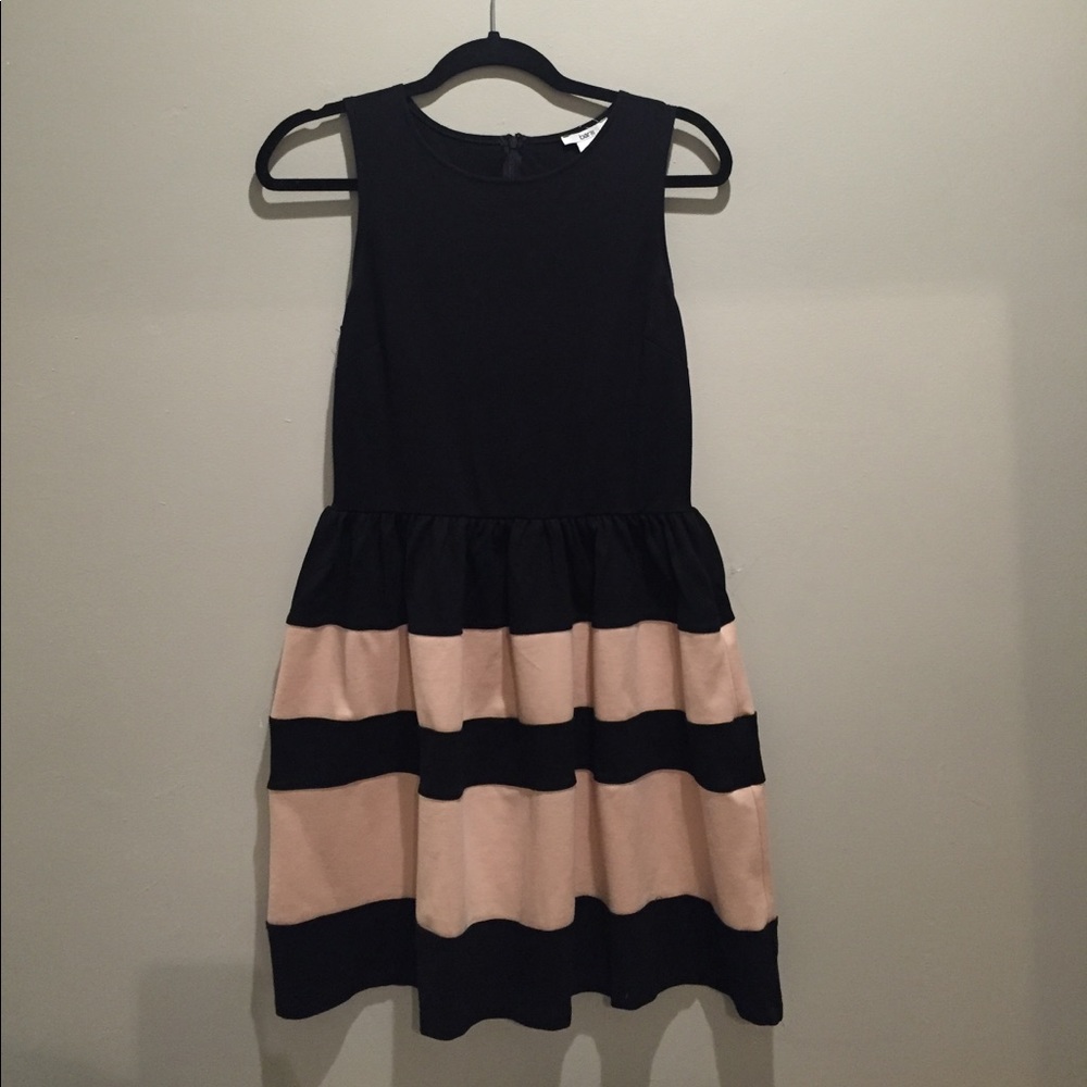 Bar III Black and Blush Dress