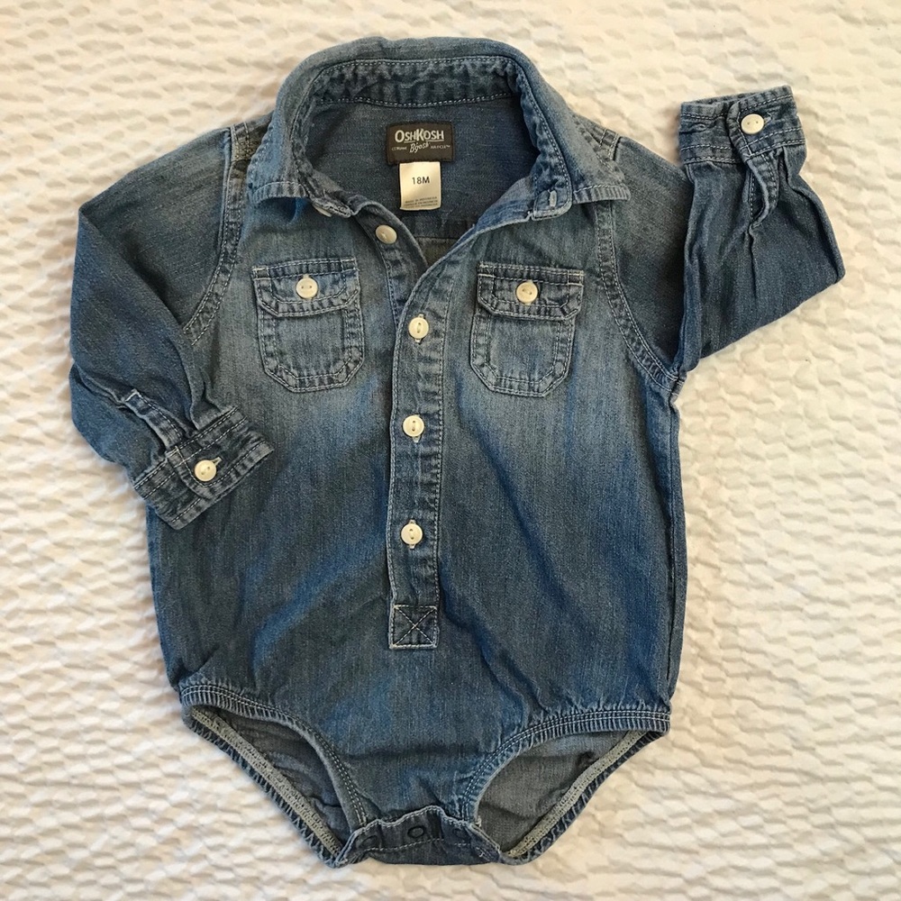 Oshkosh Chambray Onesie