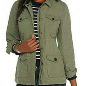 Crown & Ivy Military Style Jacket, Sz L