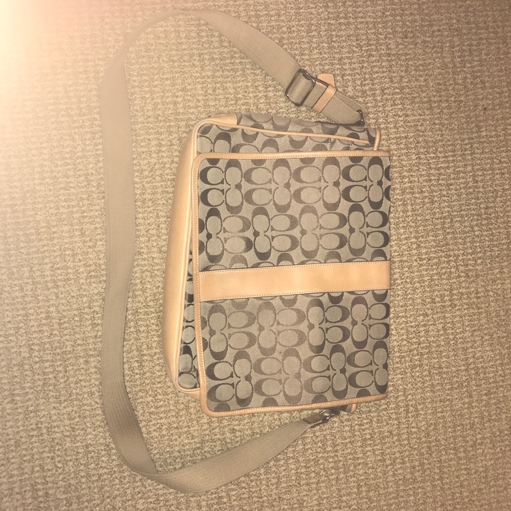 Coach laptop/work crossbody bag