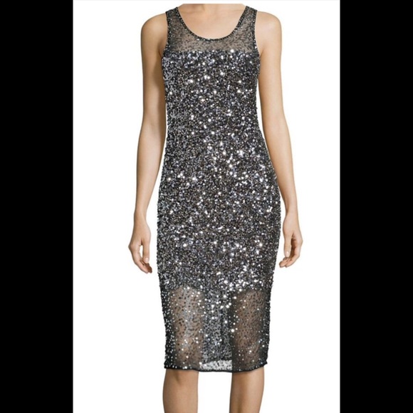 Parker Dresses & Skirts - NWT Parker Sequin Dress: silver and Black