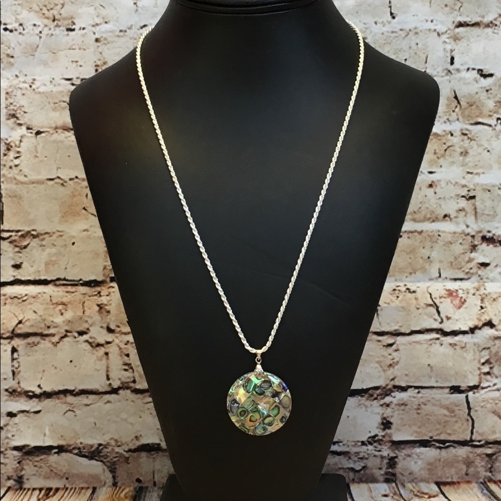 Silver chain and pendant