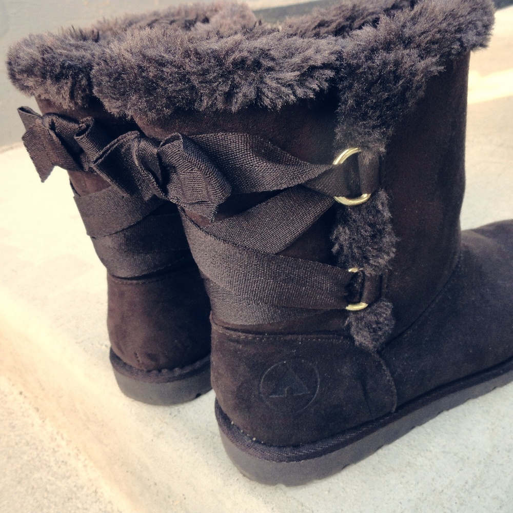 Chocolate Dark Brown Ankle High Booties