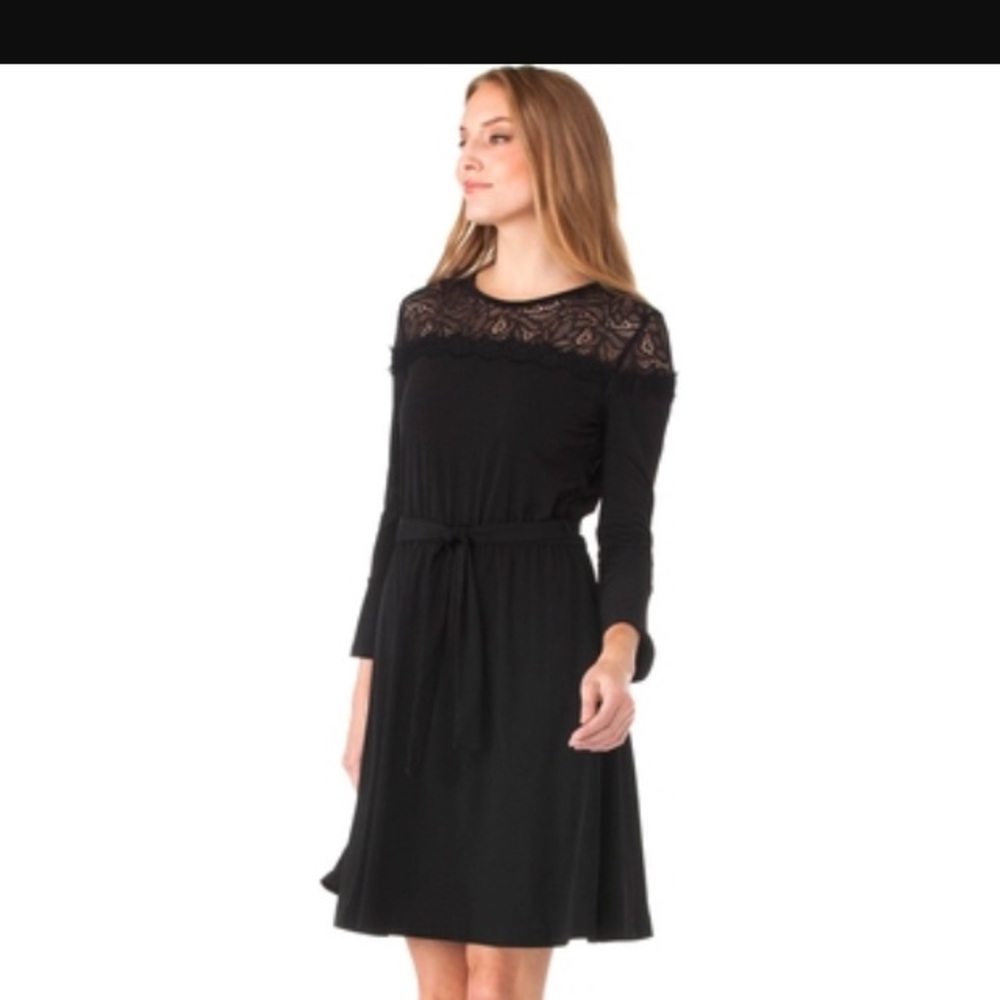 Michael Kors Black Lace Neckline Dress-NEW - Picture 2 of 3