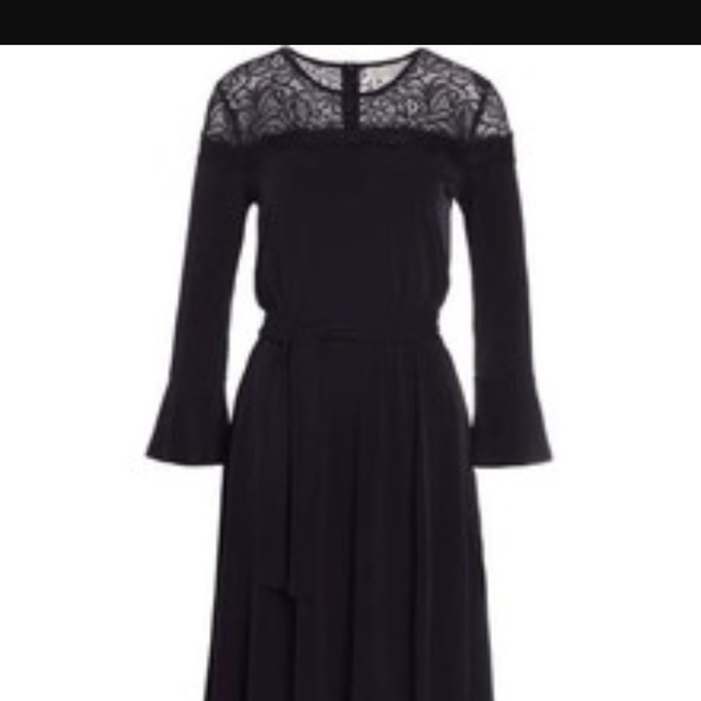 Michael Kors Black Lace Neckline Dress-NEW - Picture 3 of 3