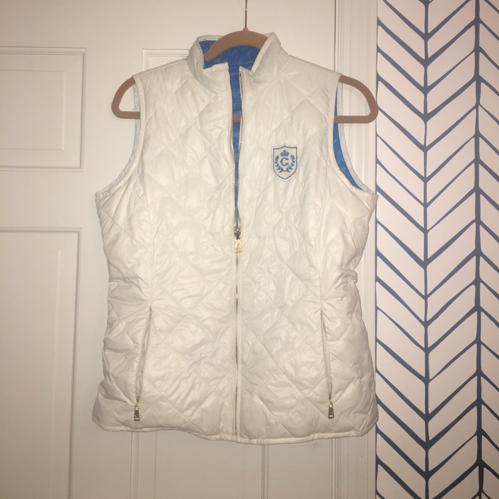 C. Wonder white and blue reversible vest - Picture 1 of 3