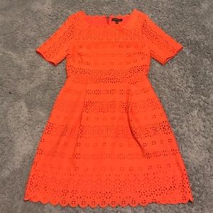Orange Laser Cut Dress 🍊