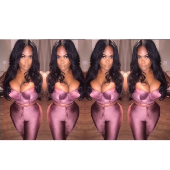 Victoria's Secret Tops - Mauve Silk Bustier and Silky High Waisted Jeans