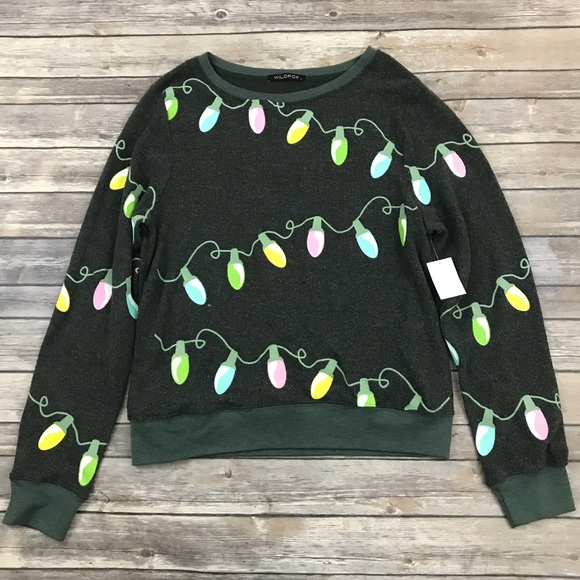 Wildfox Sweaters - New Wildfox Glowing Lights Pullover Sweater