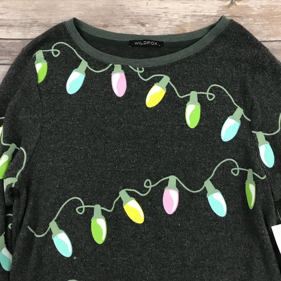 New Wildfox Glowing Lights Pullover Sweater - Picture 3 of 7