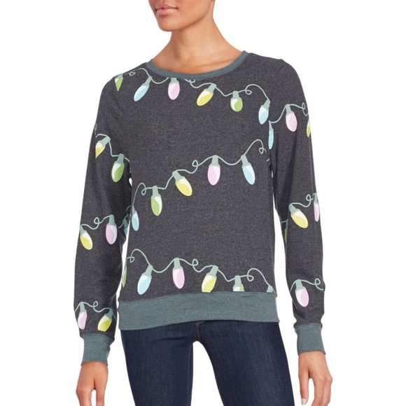 New Wildfox Glowing Lights Pullover Sweater - Picture 7 of 7