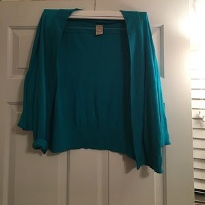 Turquoise cardigan