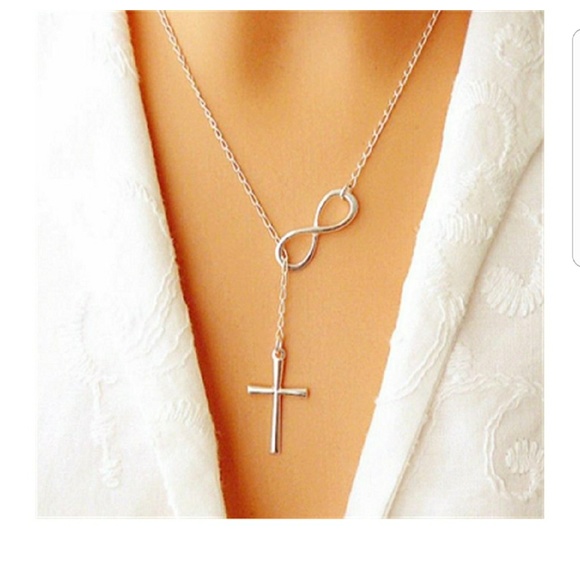 Jewelry - Cross infinity pendant necklace, NWT