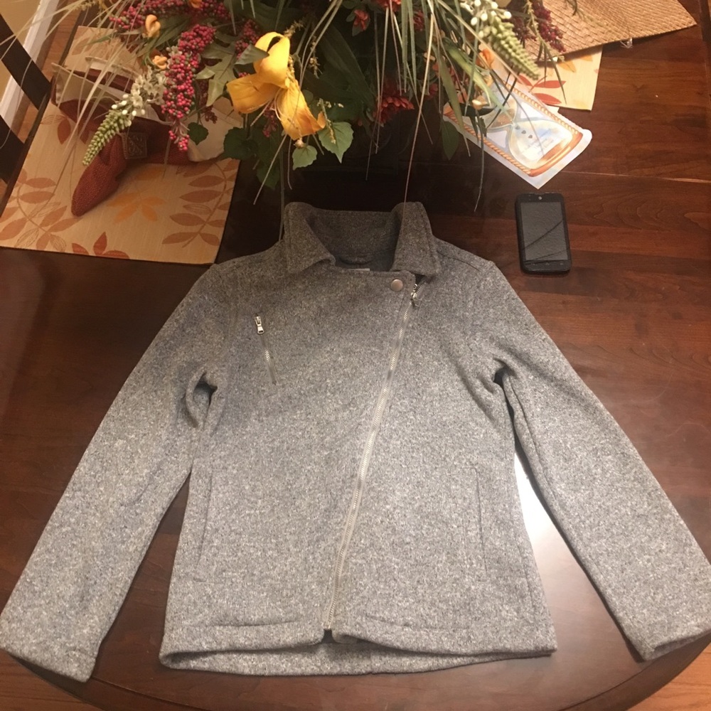 Old Navy Girls Fleece Moto Jacket