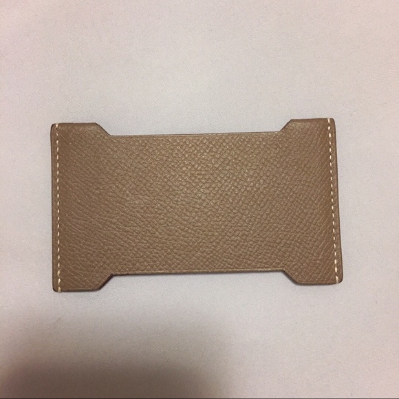 ✨RARE Hermes Etoupe Epsom Calfskin card wallet - Picture 4 of 5