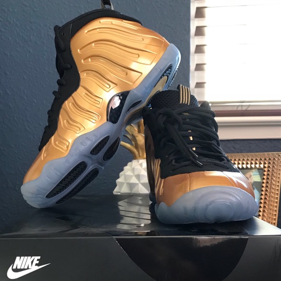 Nike Other - 🚫SOLD🚫Metallic/Gold Nike Foam Posite (YOUTH)