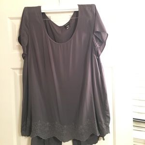 Grey top with open back