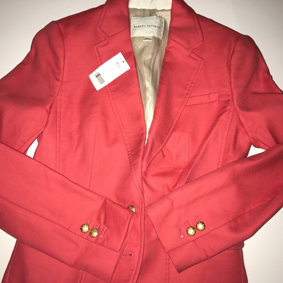 Banana Republic Jackets & Blazers - Bright pink banana Republic Blazer nwt size 0