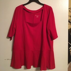 Lane Bryant Red Blouse
