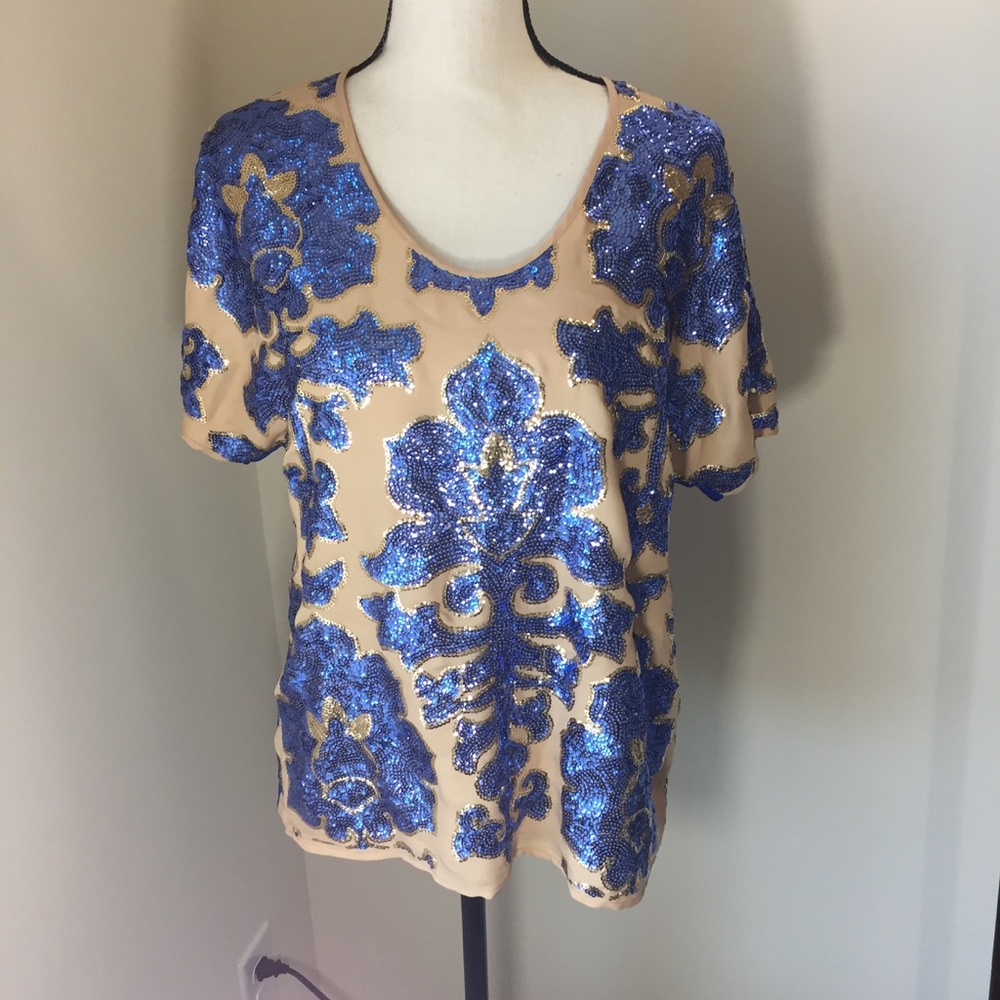 Neiman Marcus for Target Sequin Top Sz M
