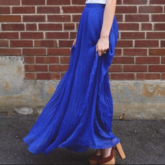 Urban Outfitters Dresses & Skirts - Urban Outfitters • Pleated Maxi Skirt • Blue